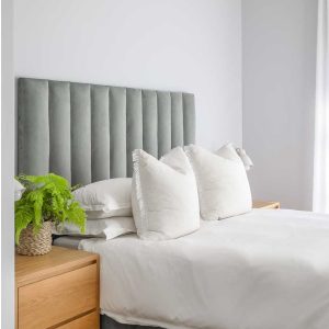 Suede panel design Headboard